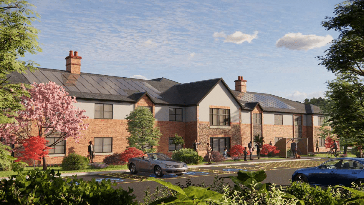 Artist impression of Sherwell Manor care home in Taunton